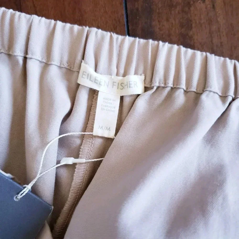 Eileen Fisher Lightweight Tencel Twill Tapered Ankle Pant Size Medium NWT $178 - Picture 13 of 13